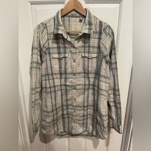 Toad & Co Plaid Women’s Button-Up Shirt M